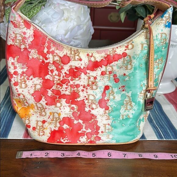 Dooney & Bourke Colorful paint splatter with logo Women's Bag small - Picture 11 of 12